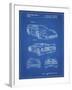 PP108-Blueprint Ferrari 1990 F40 Patent Poster-Cole Borders-Framed Giclee Print