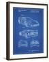 PP108-Blueprint Ferrari 1990 F40 Patent Poster-Cole Borders-Framed Giclee Print