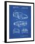 PP108-Blueprint Ferrari 1990 F40 Patent Poster-Cole Borders-Framed Giclee Print