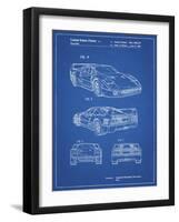 PP108-Blueprint Ferrari 1990 F40 Patent Poster-Cole Borders-Framed Premium Giclee Print