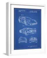 PP108-Blueprint Ferrari 1990 F40 Patent Poster-Cole Borders-Framed Giclee Print