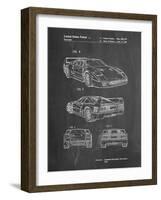 PP108-Chalkboard Ferrari 1990 F40 Patent Poster-Cole Borders-Framed Giclee Print