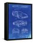 PP108-Faded Blueprint Ferrari 1990 F40 Patent Poster-Cole Borders-Framed Stretched Canvas