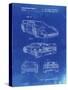 PP108-Faded Blueprint Ferrari 1990 F40 Patent Poster-Cole Borders-Stretched Canvas