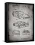 PP108-Faded Grey Ferrari 1990 F40 Patent Poster-Cole Borders-Framed Stretched Canvas