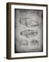 PP108-Faded Grey Ferrari 1990 F40 Patent Poster-Cole Borders-Framed Giclee Print