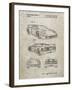 PP108-Sandstone Ferrari 1990 F40 Patent Poster-Cole Borders-Framed Giclee Print