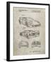 PP108-Sandstone Ferrari 1990 F40 Patent Poster-Cole Borders-Framed Giclee Print