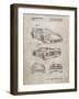 PP108-Sandstone Ferrari 1990 F40 Patent Poster-Cole Borders-Framed Giclee Print