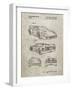 PP108-Sandstone Ferrari 1990 F40 Patent Poster-Cole Borders-Framed Giclee Print