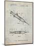 PP1080-Antique Grid Parchment Syringe Patent Poster-Cole Borders-Mounted Giclee Print