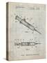 PP1080-Antique Grid Parchment Syringe Patent Poster-Cole Borders-Stretched Canvas