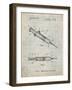 PP1080-Antique Grid Parchment Syringe Patent Poster-Cole Borders-Framed Giclee Print