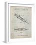 PP1080-Antique Grid Parchment Syringe Patent Poster-Cole Borders-Framed Giclee Print