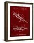 PP1080-Burgundy Syringe Patent Poster-Cole Borders-Framed Giclee Print