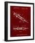 PP1080-Burgundy Syringe Patent Poster-Cole Borders-Framed Giclee Print