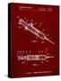 PP1080-Burgundy Syringe Patent Poster-Cole Borders-Stretched Canvas