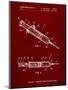 PP1080-Burgundy Syringe Patent Poster-Cole Borders-Mounted Giclee Print