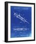 PP1080-Faded Blueprint Syringe Patent Poster-Cole Borders-Framed Giclee Print