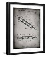 PP1080-Faded Grey Syringe Patent Poster-Cole Borders-Framed Giclee Print