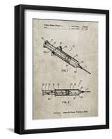 PP1080-Sandstone Syringe Patent Poster-Cole Borders-Framed Giclee Print