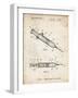 PP1080-Vintage Parchment Syringe Patent Poster-Cole Borders-Framed Giclee Print