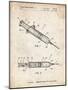 PP1080-Vintage Parchment Syringe Patent Poster-Cole Borders-Mounted Giclee Print