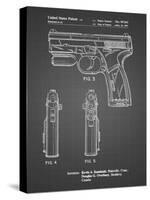 PP1081-Black Grid T 1000 Laser Pistol Patent Poster-Cole Borders-Stretched Canvas