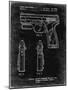 PP1081-Black Grunge T 1000 Laser Pistol Patent Poster-Cole Borders-Mounted Giclee Print