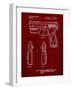 PP1081-Burgundy T 1000 Laser Pistol Patent Poster-Cole Borders-Framed Giclee Print