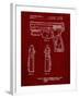 PP1081-Burgundy T 1000 Laser Pistol Patent Poster-Cole Borders-Framed Giclee Print