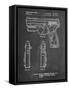 PP1081-Chalkboard T 1000 Laser Pistol Patent Poster-Cole Borders-Framed Stretched Canvas
