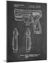 PP1081-Chalkboard T 1000 Laser Pistol Patent Poster-Cole Borders-Mounted Giclee Print