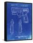 PP1081-Faded Blueprint T 1000 Laser Pistol Patent Poster-Cole Borders-Framed Stretched Canvas