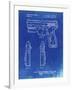 PP1081-Faded Blueprint T 1000 Laser Pistol Patent Poster-Cole Borders-Framed Giclee Print