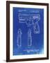 PP1081-Faded Blueprint T 1000 Laser Pistol Patent Poster-Cole Borders-Framed Giclee Print