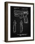 PP1081-Vintage Black T 1000 Laser Pistol Patent Poster-Cole Borders-Framed Giclee Print