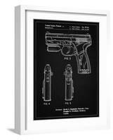 PP1081-Vintage Black T 1000 Laser Pistol Patent Poster-Cole Borders-Framed Giclee Print