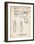 PP1081-Vintage Parchment T 1000 Laser Pistol Patent Poster-Cole Borders-Framed Giclee Print