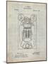 PP1083-Antique Grid Parchment T. A. Edison Vote Recorder Patent Poster-Cole Borders-Mounted Giclee Print