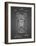 PP1083-Black Grid T. A. Edison Vote Recorder Patent Poster-Cole Borders-Framed Giclee Print