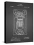 PP1083-Black Grid T. A. Edison Vote Recorder Patent Poster-Cole Borders-Stretched Canvas