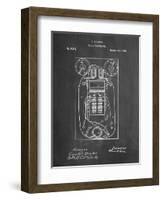 PP1083-Chalkboard T. A. Edison Vote Recorder Patent Poster-Cole Borders-Framed Giclee Print