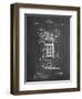 PP1083-Chalkboard T. A. Edison Vote Recorder Patent Poster-Cole Borders-Framed Giclee Print