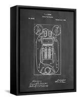 PP1083-Chalkboard T. A. Edison Vote Recorder Patent Poster-Cole Borders-Framed Stretched Canvas