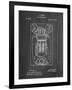 PP1083-Chalkboard T. A. Edison Vote Recorder Patent Poster-Cole Borders-Framed Giclee Print