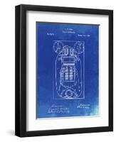 PP1083-Faded Blueprint T. A. Edison Vote Recorder Patent Poster-Cole Borders-Framed Giclee Print