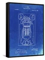 PP1083-Faded Blueprint T. A. Edison Vote Recorder Patent Poster-Cole Borders-Framed Stretched Canvas