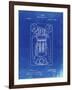 PP1083-Faded Blueprint T. A. Edison Vote Recorder Patent Poster-Cole Borders-Framed Giclee Print