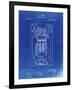 PP1083-Faded Blueprint T. A. Edison Vote Recorder Patent Poster-Cole Borders-Framed Giclee Print